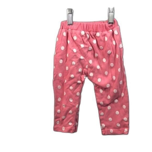 Pink Polka Dot Toddler Pants With Elastic‎ Waistband - Picture 2 of 6